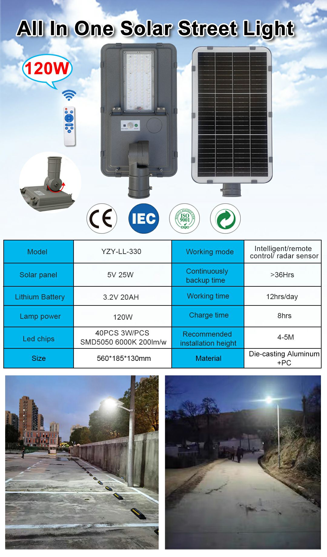 330-331 Integrated Street Lamp